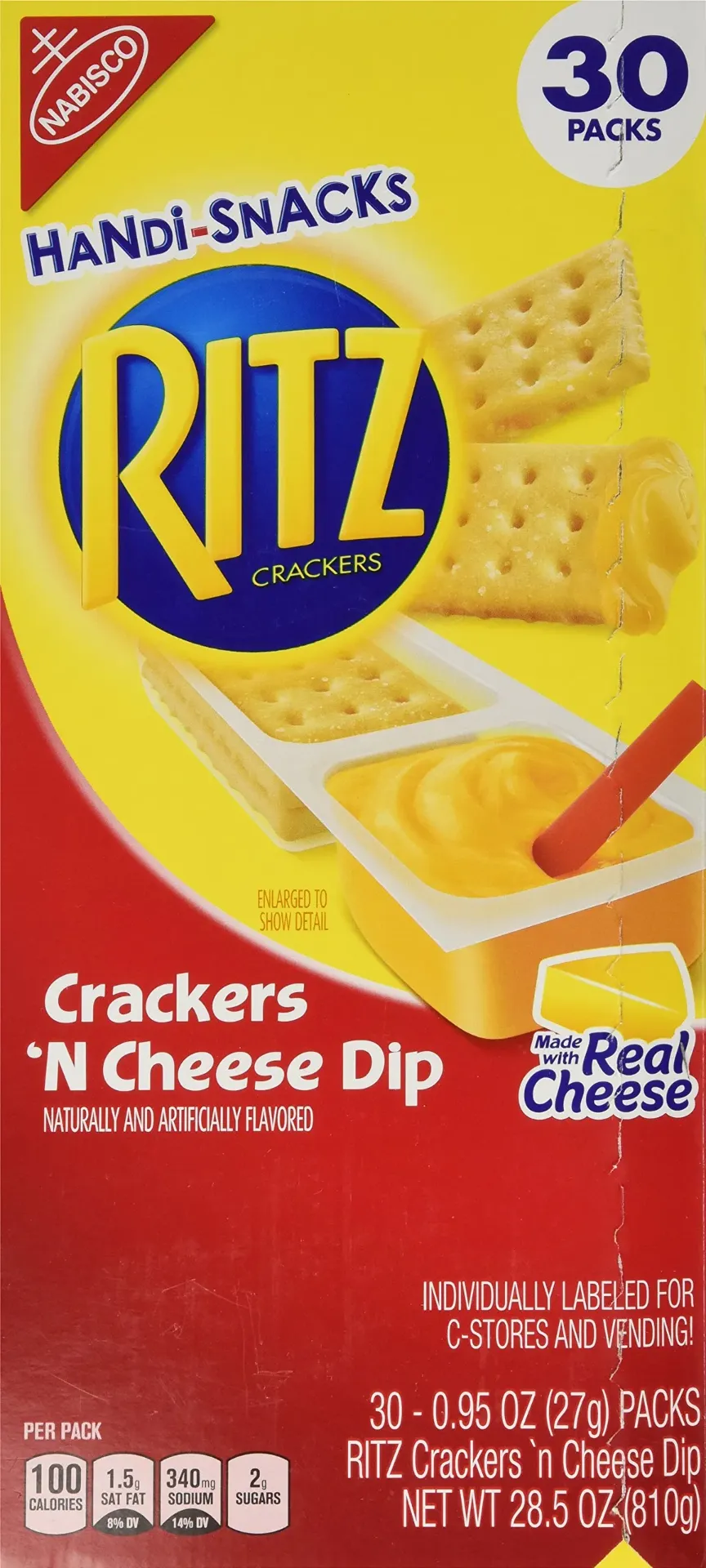CHEEZ N CRACKERS yellow pack dip