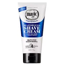 MAGIC SHAVE CREAM 6/6oz REGULAR BLUE					 