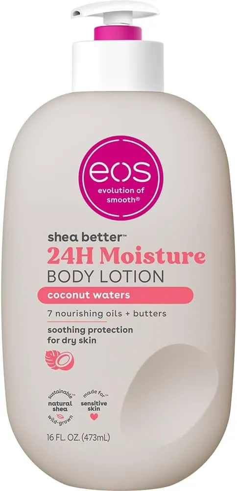 "EOS SHEA BETTER BODY LOTION 24 HR MOISTURE 12/16oz COCONUT WATERS"					 