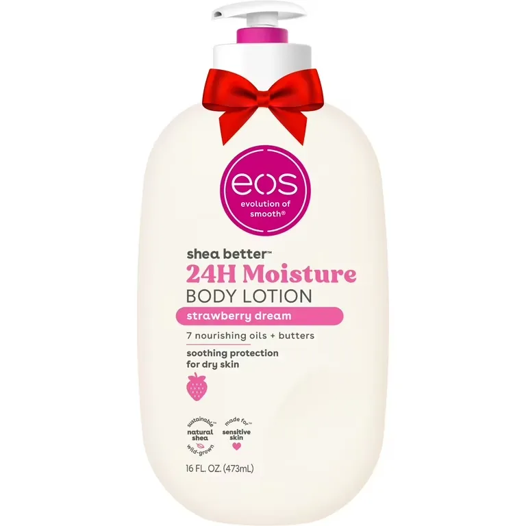 "EOS SHEA BETTER BODY LOTION 24 HR MOISTURE 12/16oz STRAWBERRY DREAM"					 