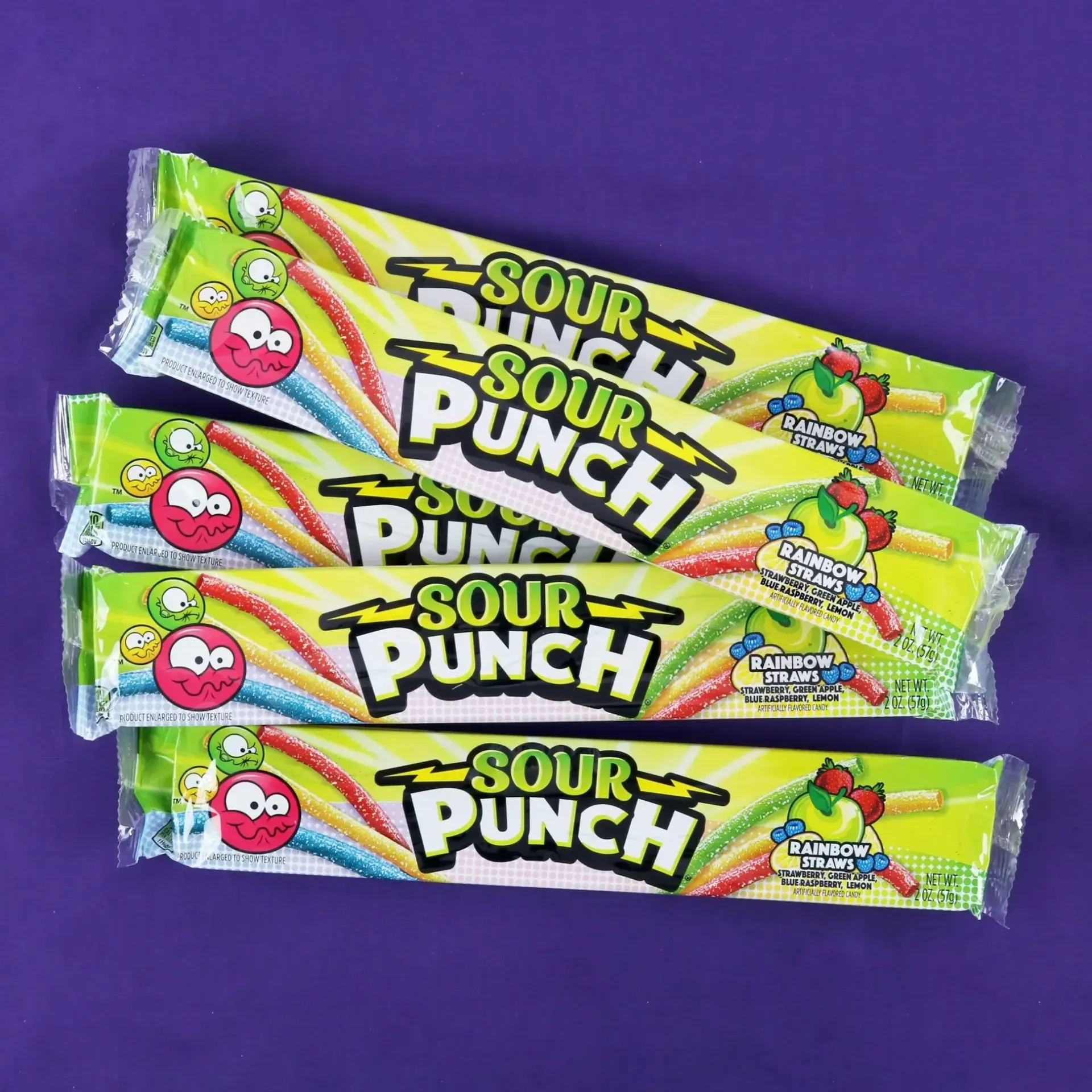 SOUR PUNCH RAINBOW 24 / 2 OZ