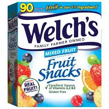 Welchs Mixed Fruit Snacks, 90 ct