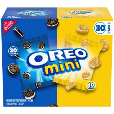 OREO Mini Mix Sandwich Cookies Variety Pack, Snack Packs (30 pk.)