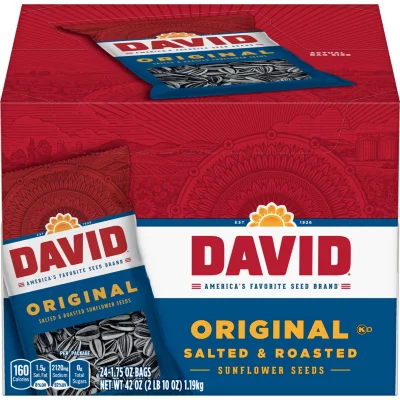 David Original Sunflower Seeds, 1.75 oz., 24 pk