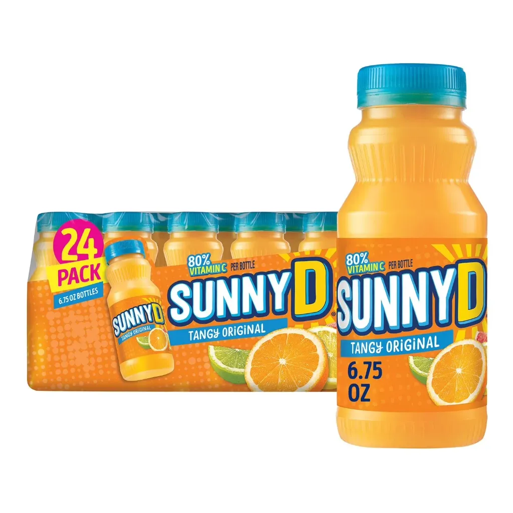 SunnyD Tangy Original Orange Flavored Citrus Punch (6.75 fl. oz. bottle, 24 pk.)