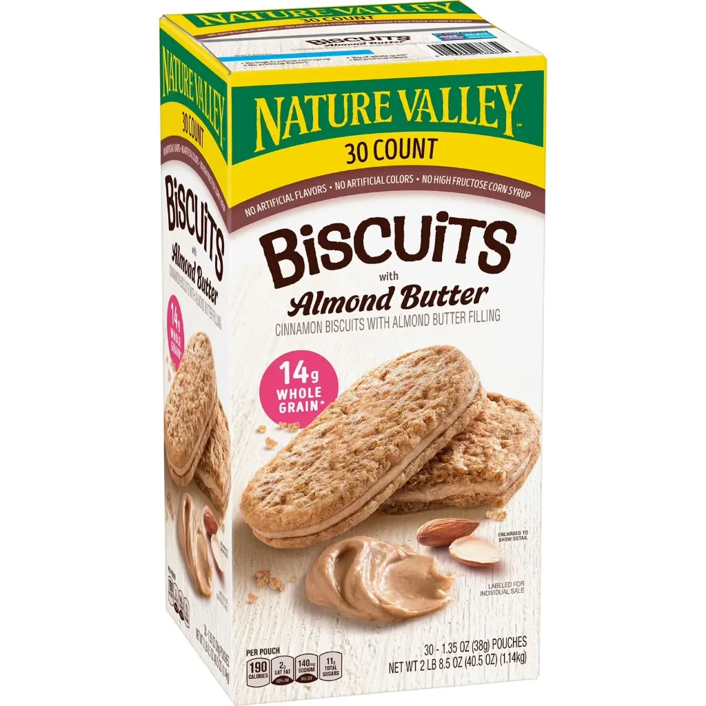 Nature Valley Biscuit Sandwich with Almond Butter, 30